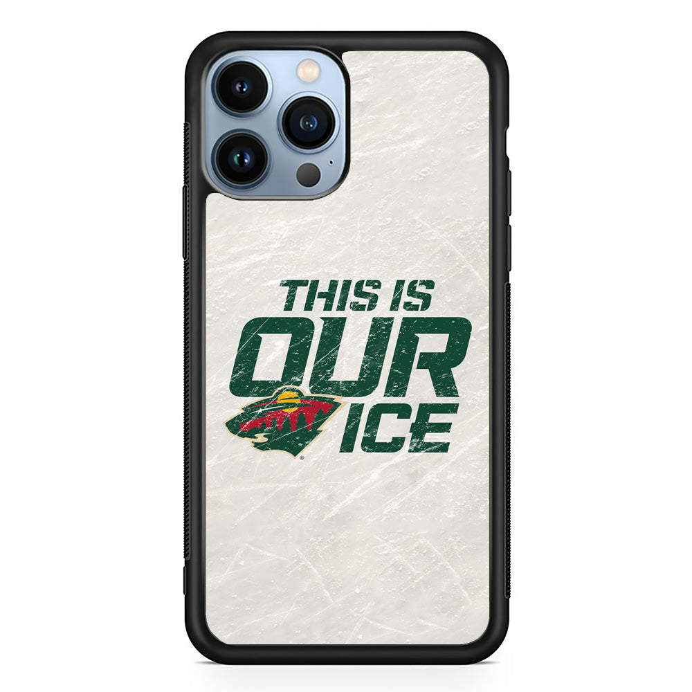 Hockey Minnesota Wild NHL 001 iPhone 15 Pro Case-Phone Case-Rubber Black (2D Case)-Altracase