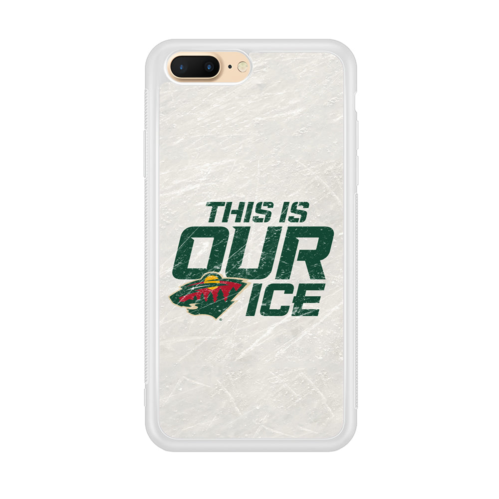 Hockey Minnesota Wild NHL 001 iPhone 8 Plus Case-Phone Case-Rubber White (2D Case)-Altracase