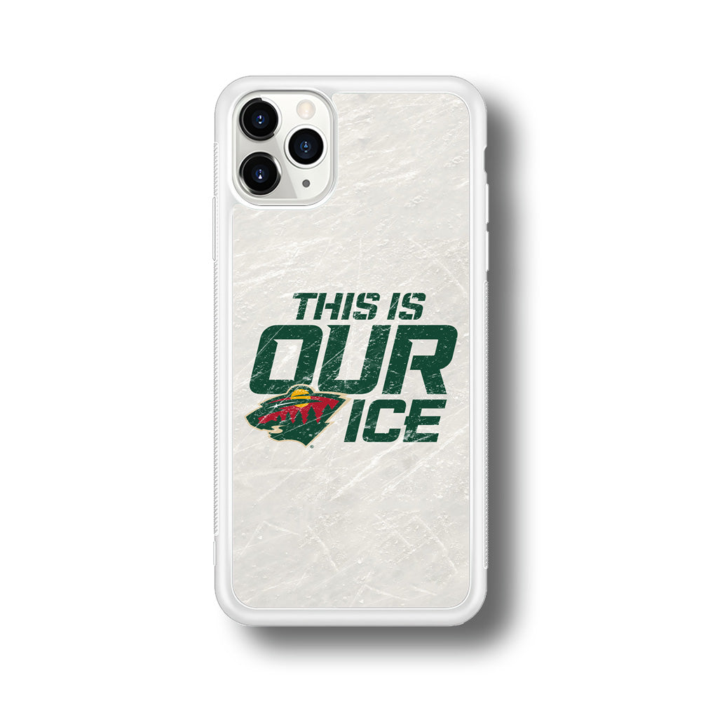 Hockey Minnesota Wild NHL 001 iPhone 11 Pro Max Case-Phone Case-Rubber White (2D Case)-Altracase