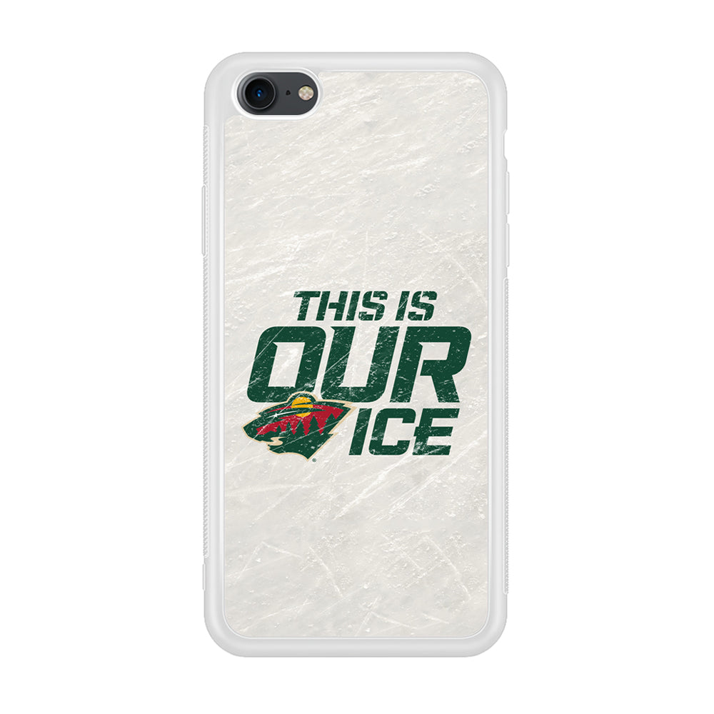 Hockey Minnesota Wild NHL 001 iPhone 7 Case-Phone Case-Rubber White (2D Case)-Altracase