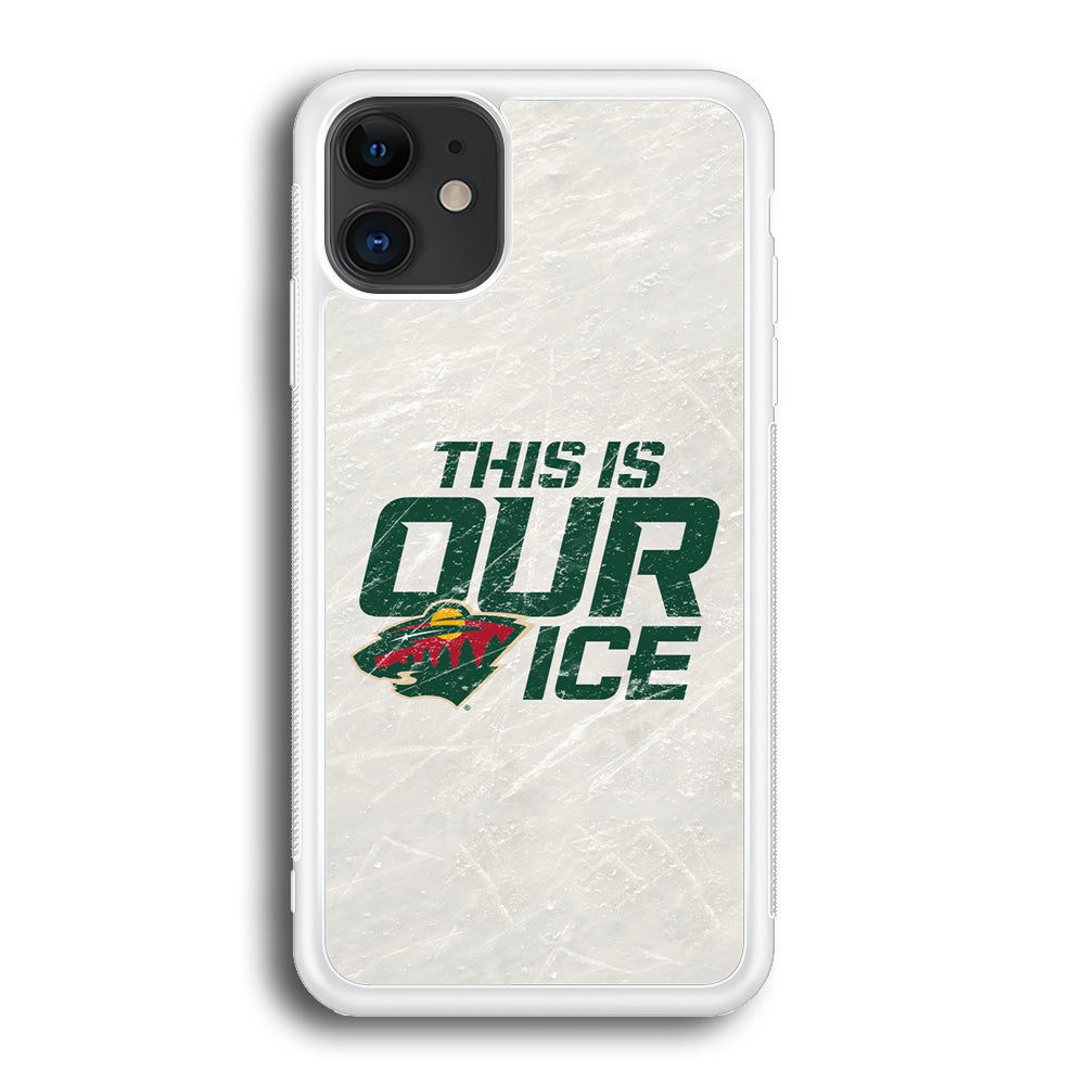Hockey Minnesota Wild NHL 001 iPhone 12 Mini Case-Phone Case-Rubber White (2D Case)-Altracase