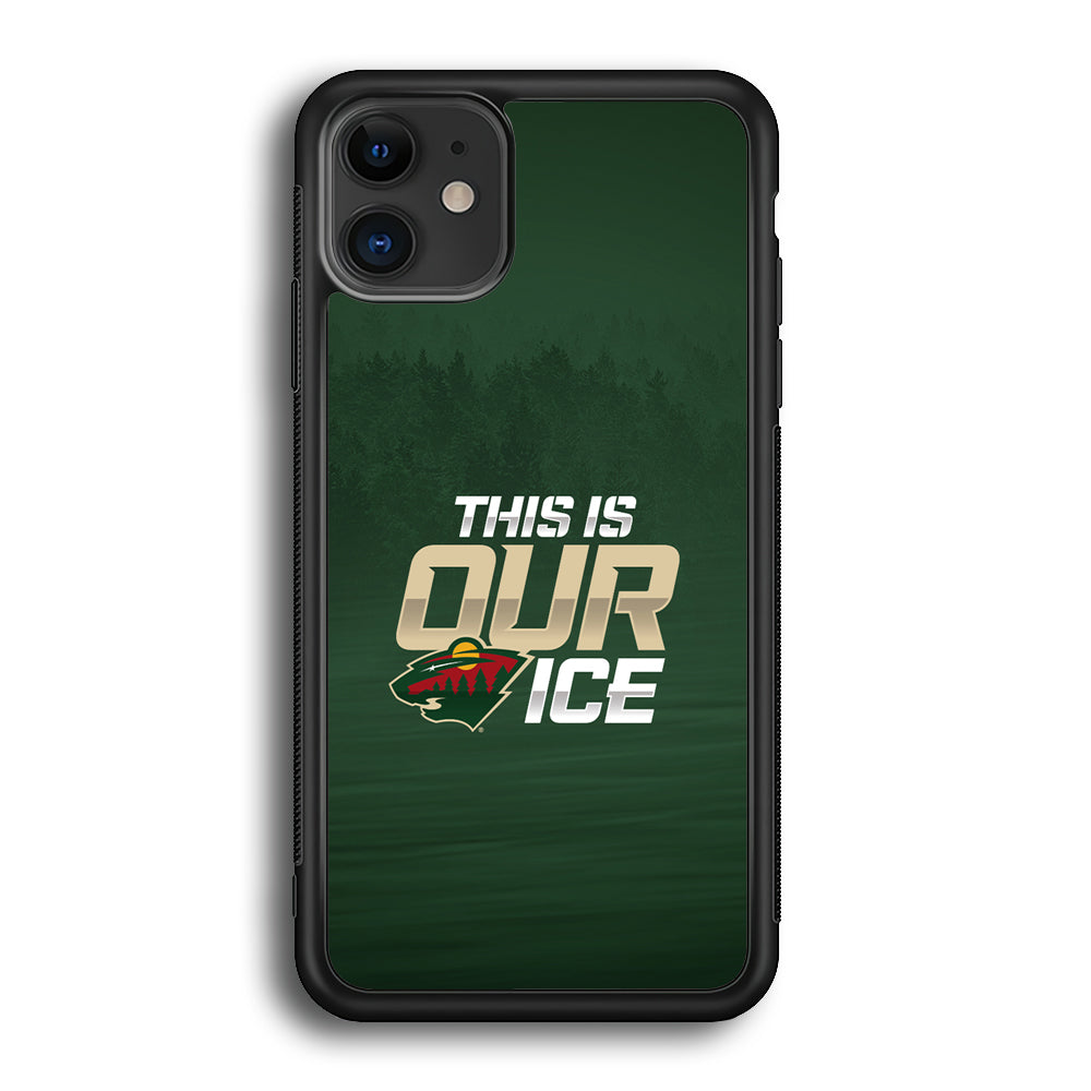 Hockey Minnesota Wild NHL 002 iPhone 12 Case-Phone Case-Rubber Black (2D Case)-Altracase