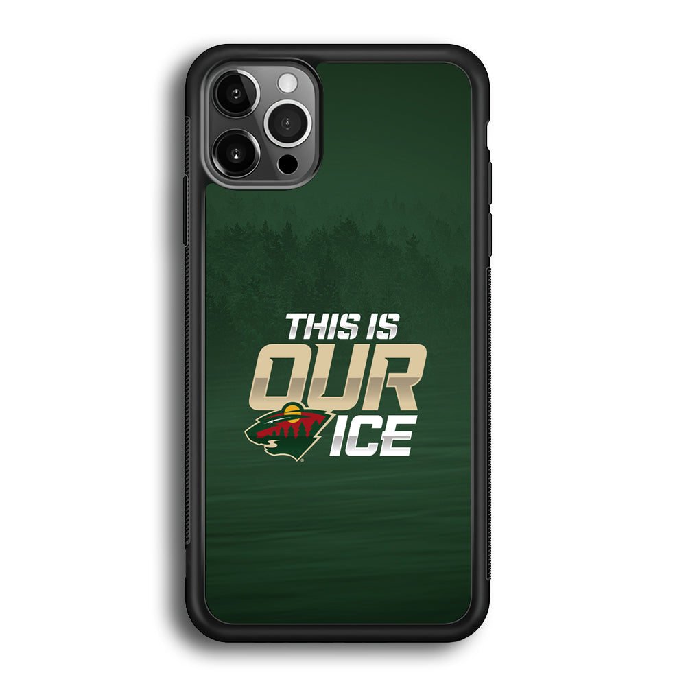 Hockey Minnesota Wild NHL 002 iPhone 12 Pro Max Case-Phone Case-Rubber Black (2D Case)-Altracase