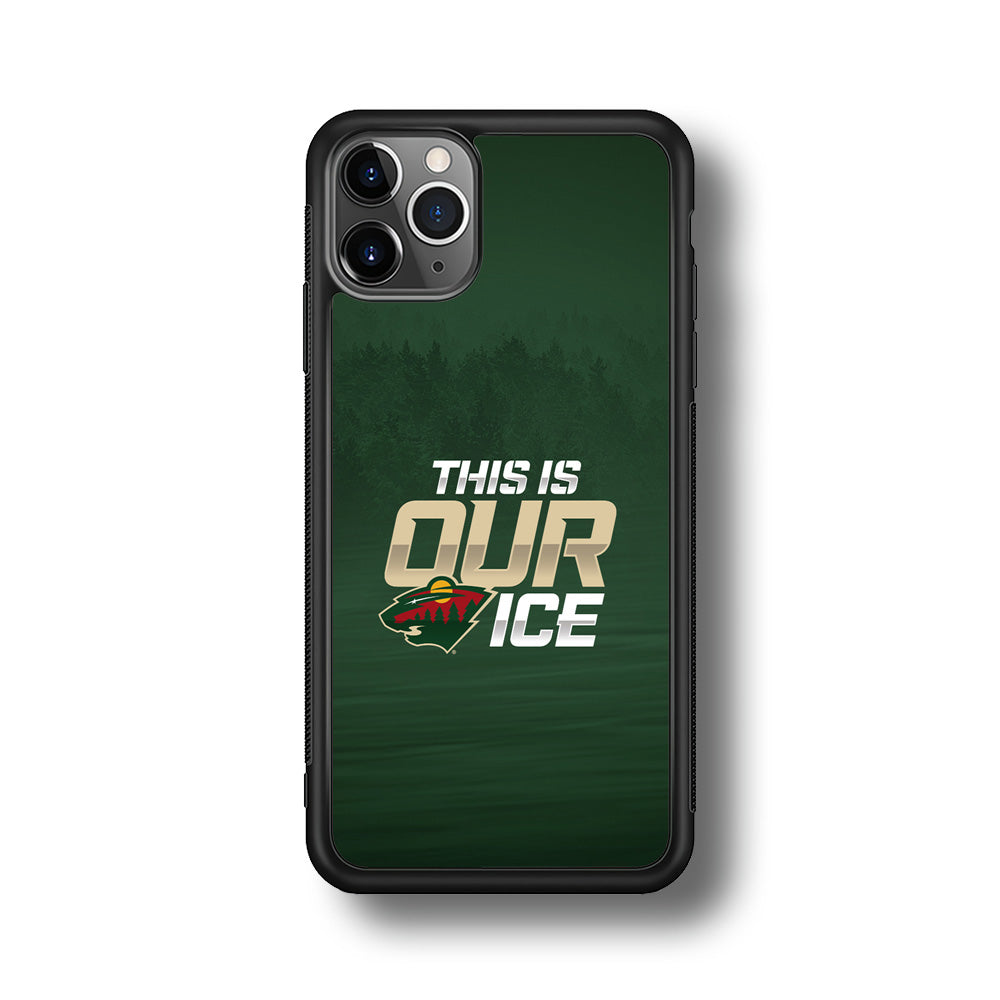 Hockey Minnesota Wild NHL 002 iPhone 11 Pro Max Case-Phone Case-Rubber Black (2D Case)-Altracase