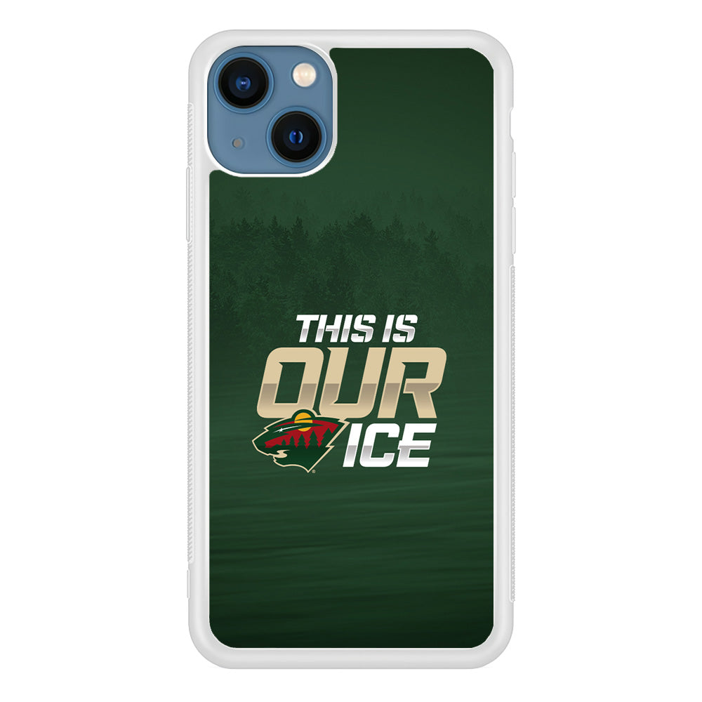 Hockey Minnesota Wild NHL 002 iPhone 13 Mini Case-Phone Case-Rubber White (2D Case)-Altracase
