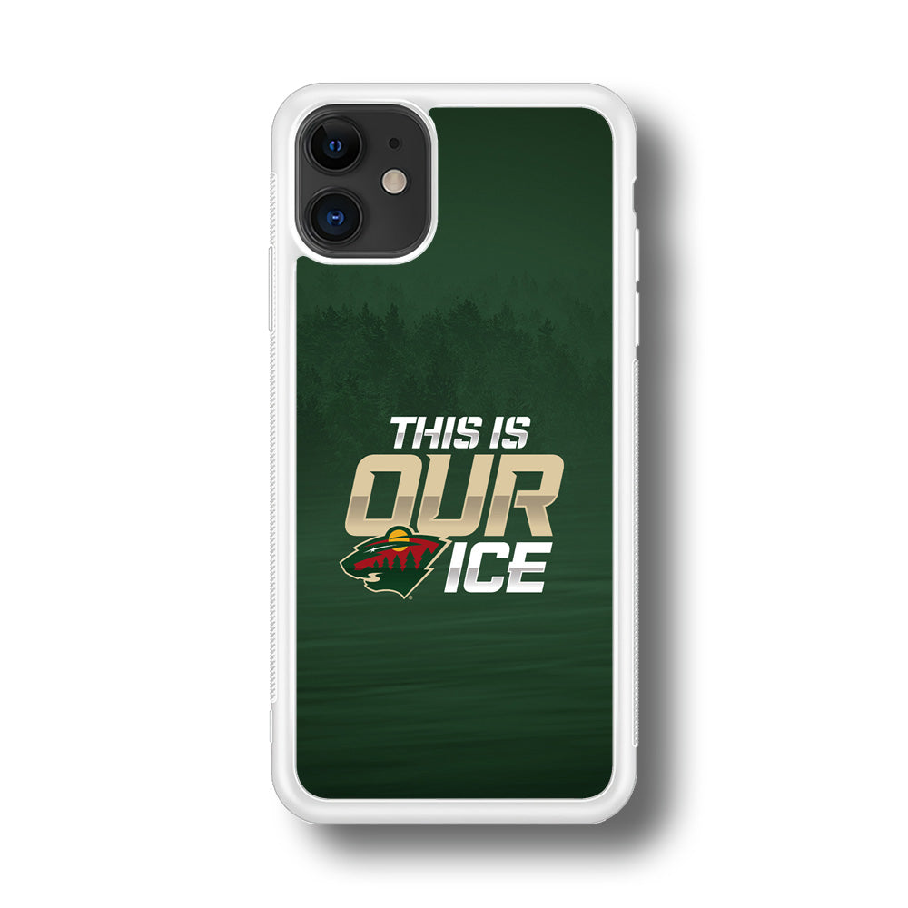 Hockey Minnesota Wild NHL 002 iPhone 11 Case-Phone Case-Rubber White (2D Case)-Altracase