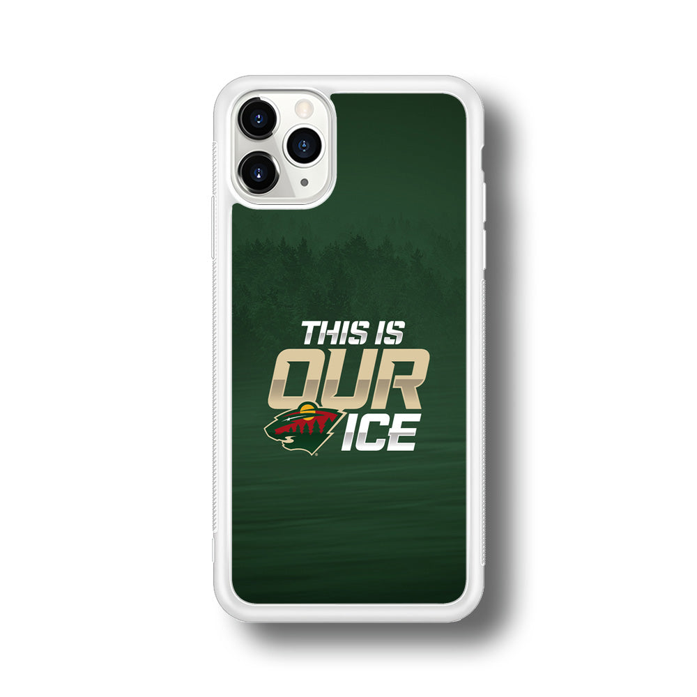 Hockey Minnesota Wild NHL 002 iPhone 11 Pro Max Case-Phone Case-Rubber White (2D Case)-Altracase