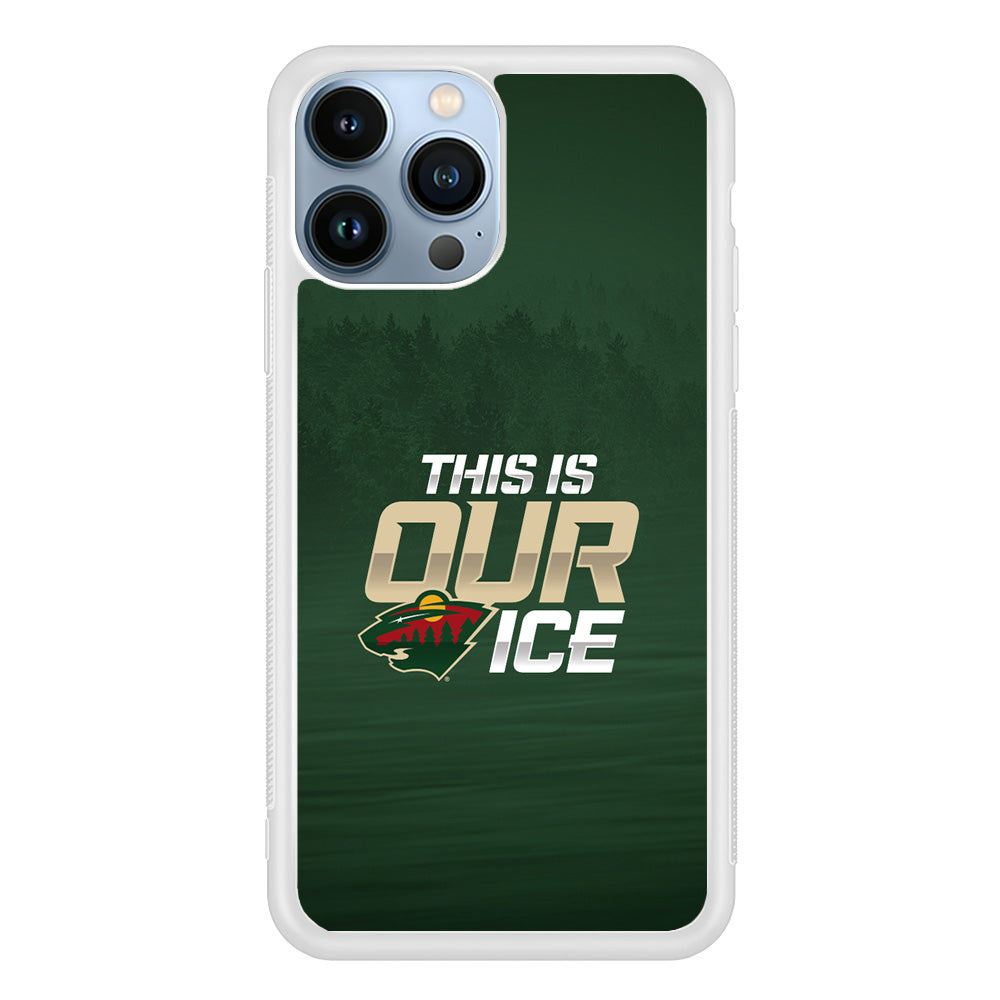 Hockey Minnesota Wild NHL 002 iPhone 13 Pro Case-Phone Case-Rubber White (2D Case)-Altracase