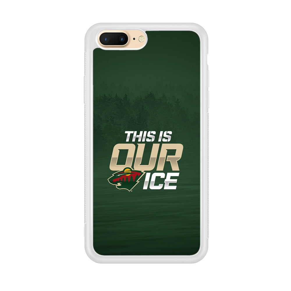Hockey Minnesota Wild NHL 002 iPhone 8 Plus Case-Phone Case-Rubber White (2D Case)-Altracase