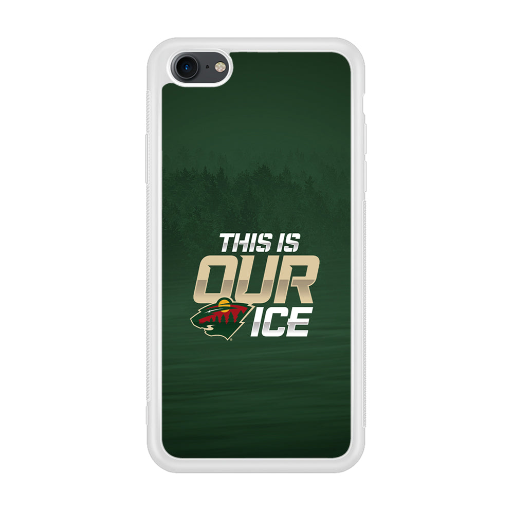 Hockey Minnesota Wild NHL 002 iPhone 7 Case-Phone Case-Rubber White (2D Case)-Altracase