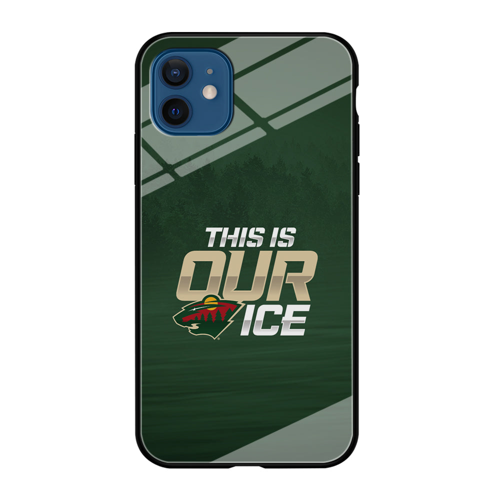 Hockey Minnesota Wild NHL 002 iPhone 12 Case-Phone Case-Tempered Glass Case-Altracase