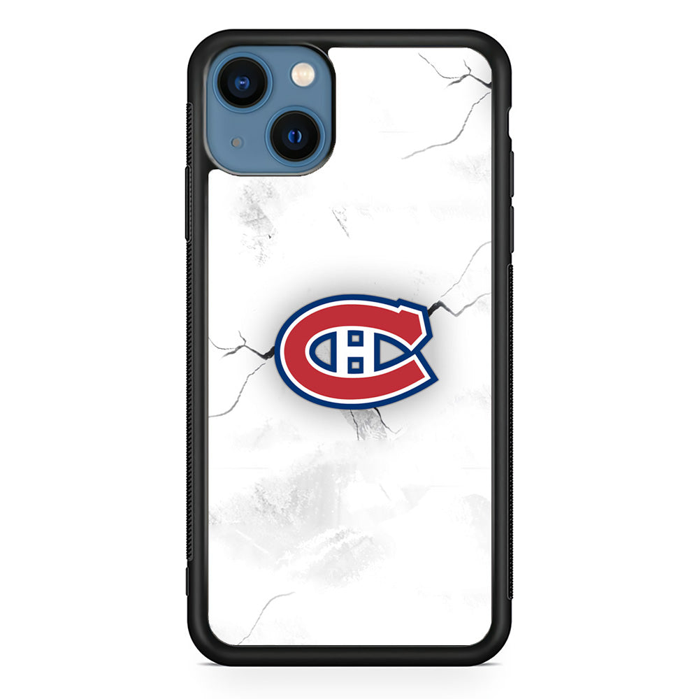 Hockey Montréal Canadiens NHL 001 iPhone 13 Mini Case-Phone Case-Rubber Black (2D Case)-Altracase