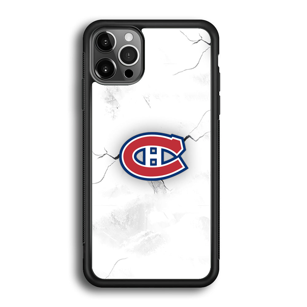 Hockey Montréal Canadiens NHL 001 iPhone 12 Pro Max Case-Phone Case-Rubber Black (2D Case)-Altracase