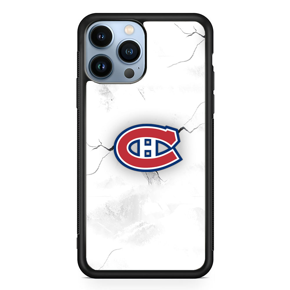 Hockey Montréal Canadiens NHL 001 iPhone 13 Pro Case-Phone Case-Rubber Black (2D Case)-Altracase