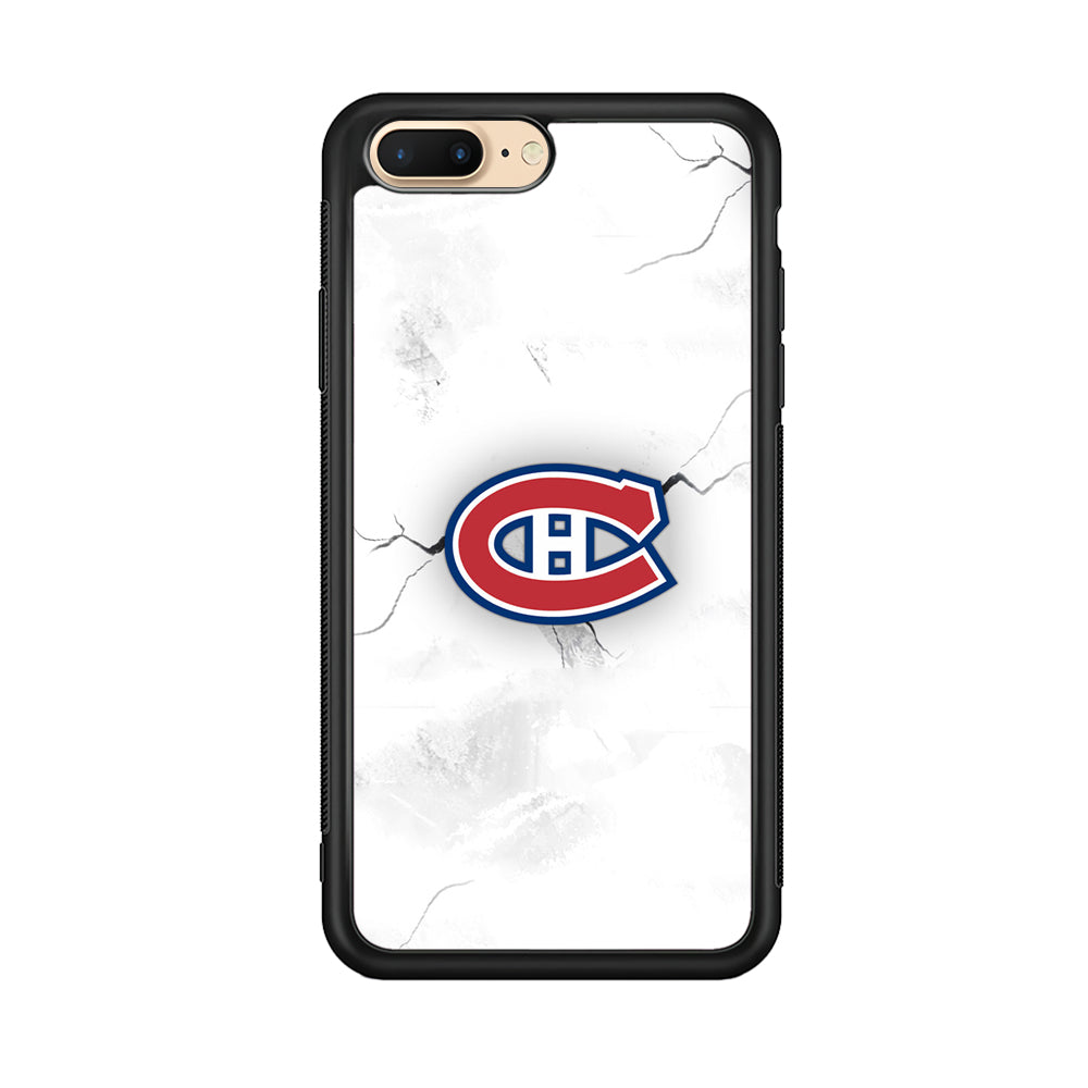 Hockey Montréal Canadiens NHL 001 iPhone 8 Plus Case-Phone Case-Rubber Black (2D Case)-Altracase