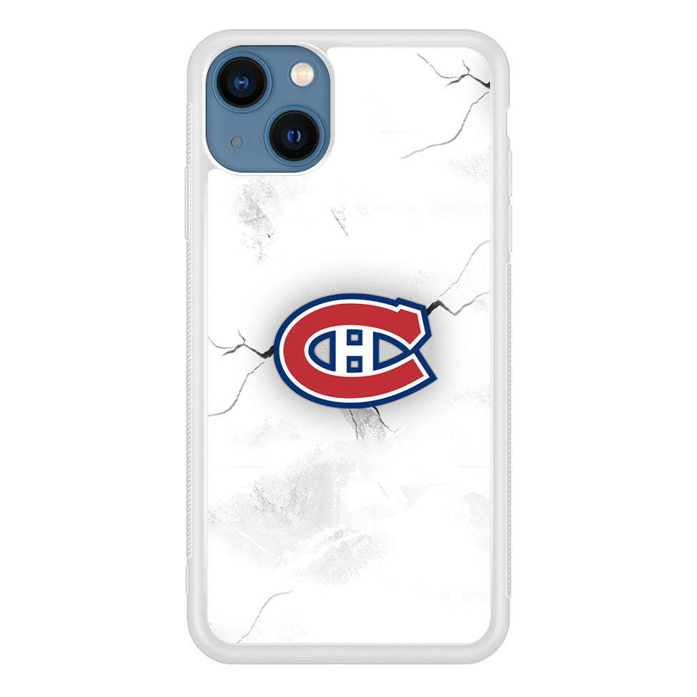Hockey Montréal Canadiens NHL 001 iPhone 13 Mini Case-Phone Case-Rubber White (2D Case)-Altracase
