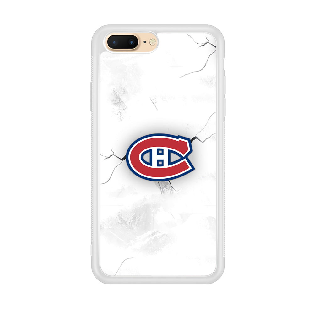 Hockey Montréal Canadiens NHL 001 iPhone 8 Plus Case-Phone Case-Rubber White (2D Case)-Altracase