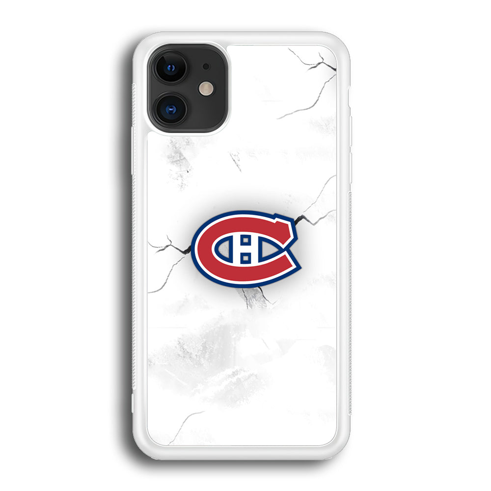 Hockey Montréal Canadiens NHL 001 iPhone 12 Mini Case-Phone Case-Rubber White (2D Case)-Altracase