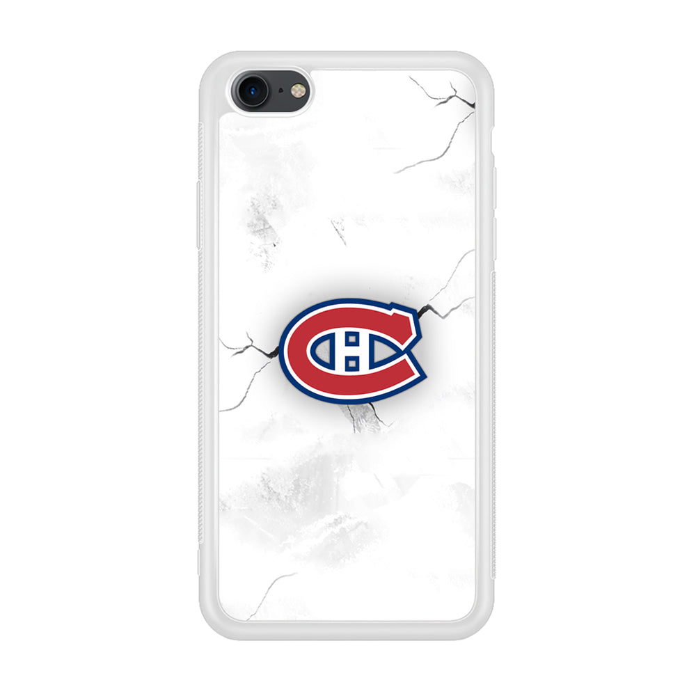 Hockey Montréal Canadiens NHL 001 iPhone 7 Case-Phone Case-Rubber White (2D Case)-Altracase