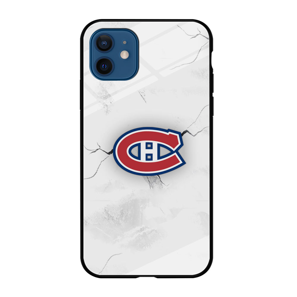 Hockey Montréal Canadiens NHL 001 iPhone 12 Case-Phone Case-Tempered Glass Case-Altracase