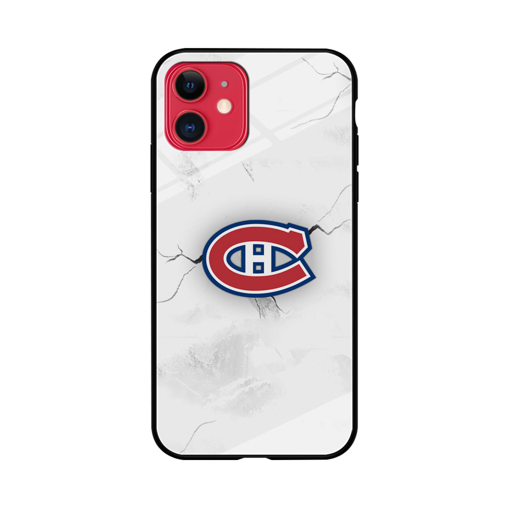 Hockey Montréal Canadiens NHL 001 iPhone 11 Case-Phone Case-Tempered Glass Case-Altracase