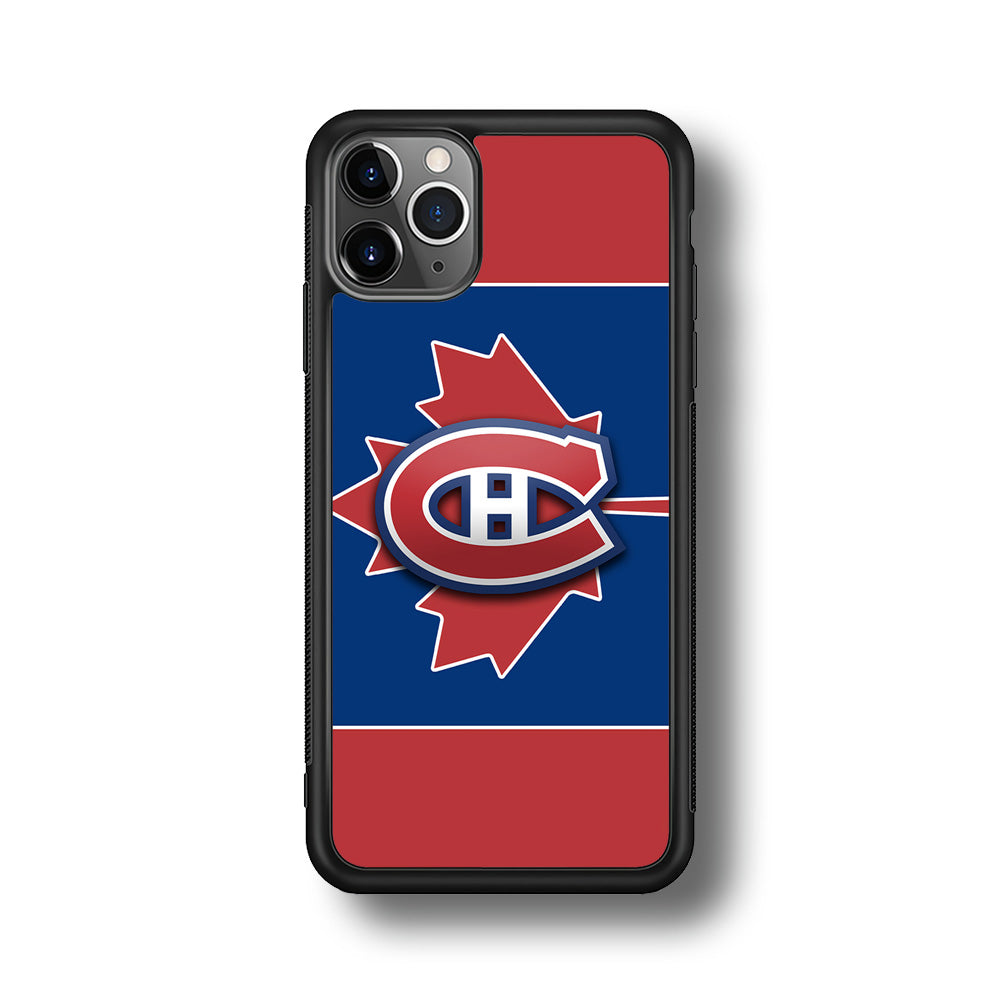 Hockey Montréal Canadiens NHL 002 iPhone 11 Pro Max Case-Phone Case-Rubber Black (2D Case)-Altracase