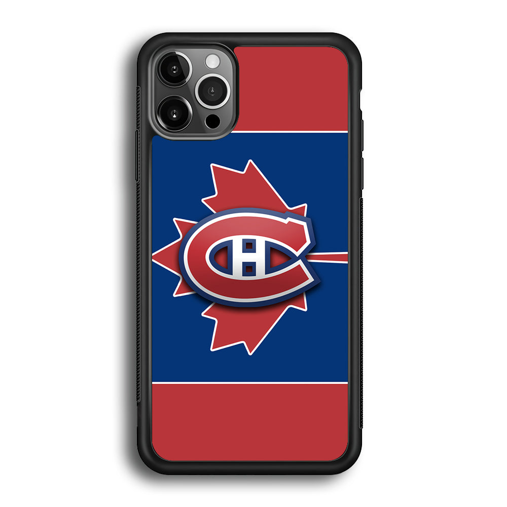Hockey Montréal Canadiens NHL 002 iPhone 12 Pro Max Case-Phone Case-Rubber Black (2D Case)-Altracase