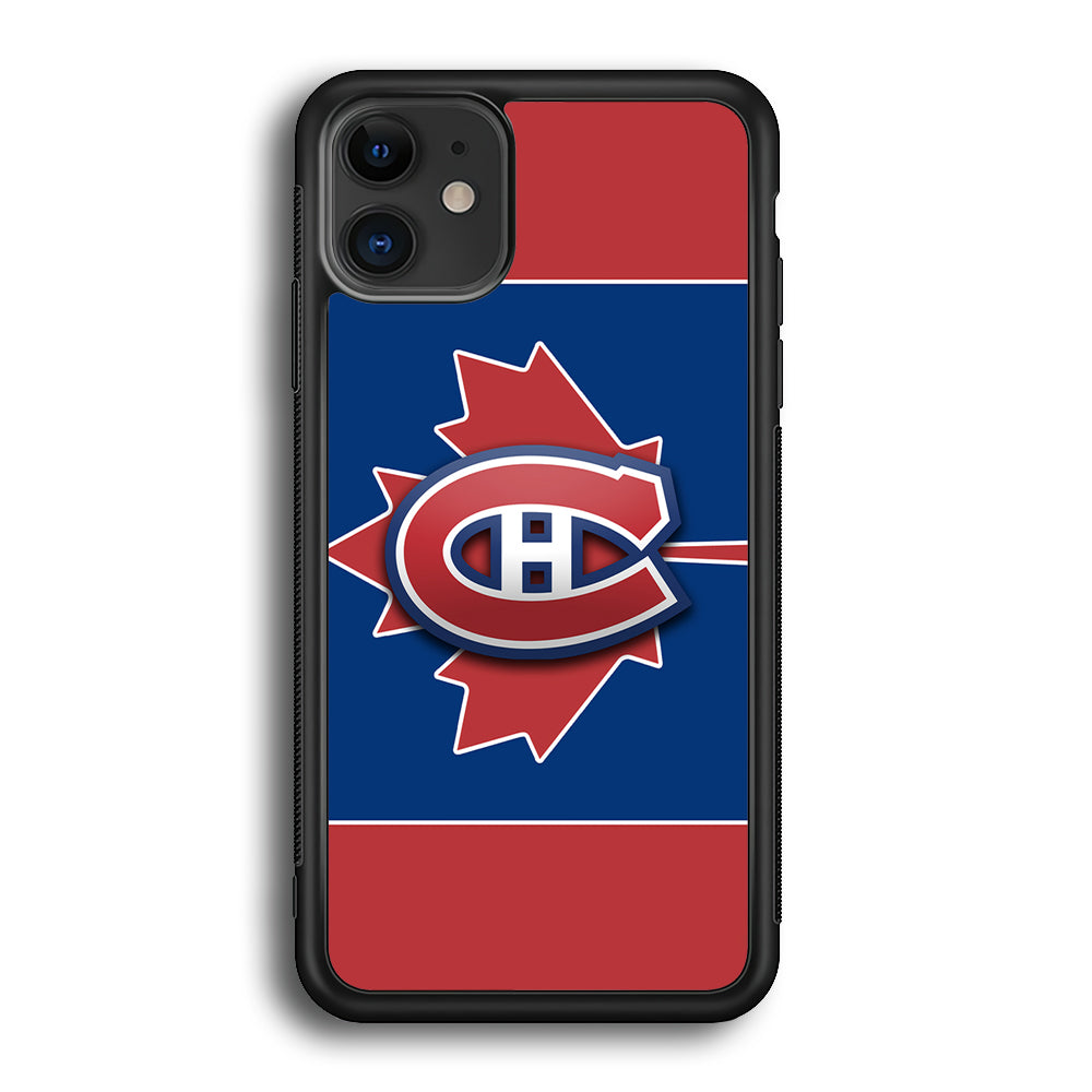 Hockey Montréal Canadiens NHL 002 iPhone 12 Mini Case-Phone Case-Rubber Black (2D Case)-Altracase