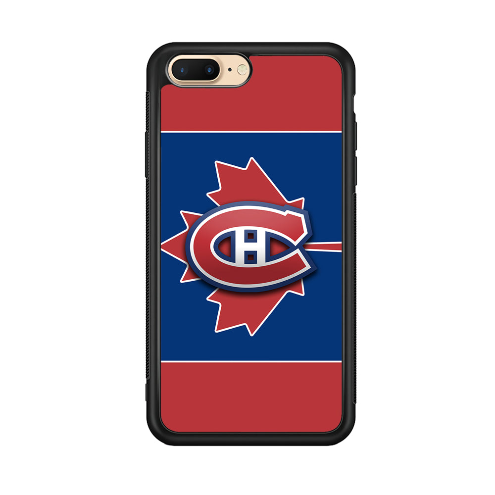 Hockey Montréal Canadiens NHL 002 iPhone 8 Plus Case-Phone Case-Rubber Black (2D Case)-Altracase