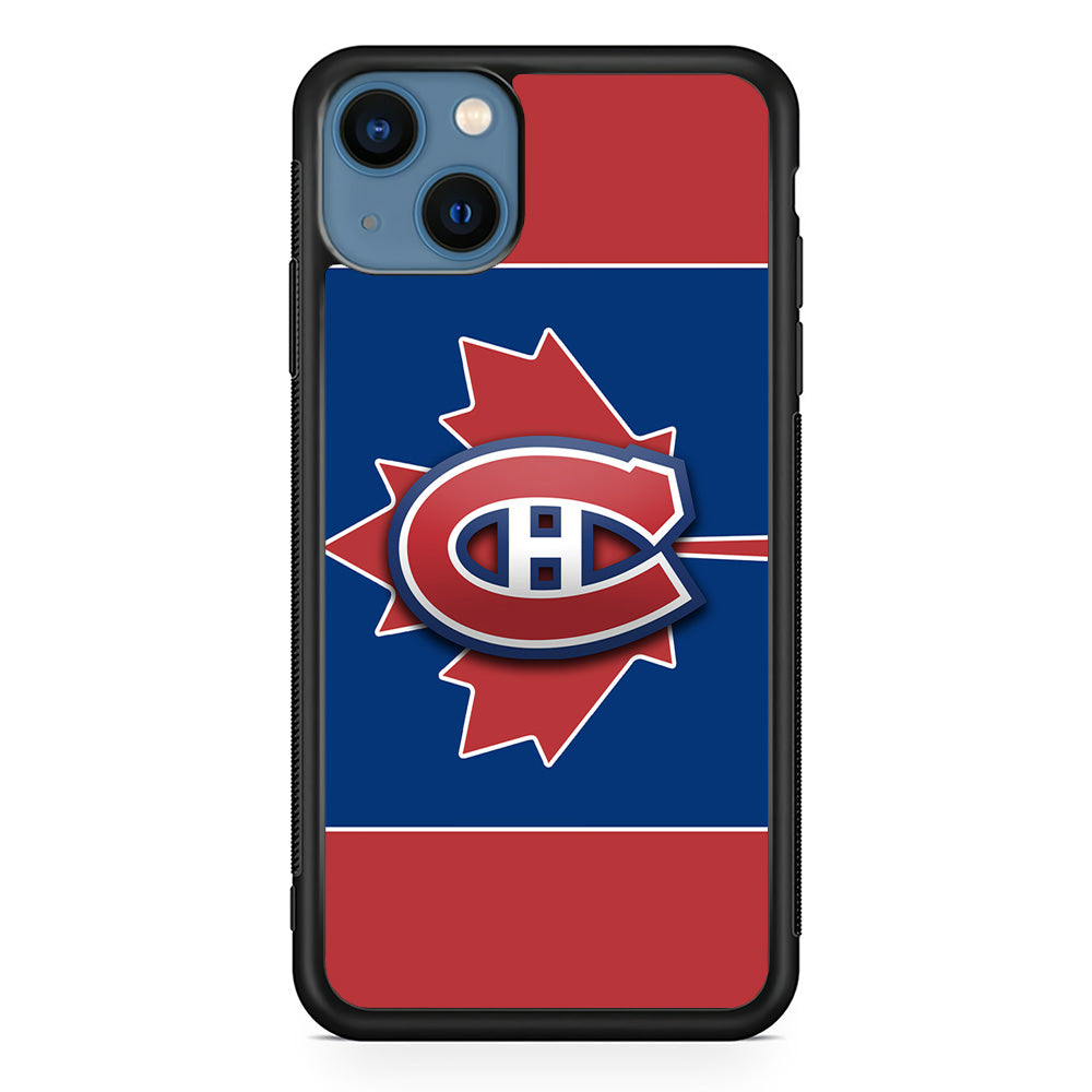 Hockey Montréal Canadiens NHL 002 iPhone 13 Mini Case-Phone Case-Rubber Black (2D Case)-Altracase