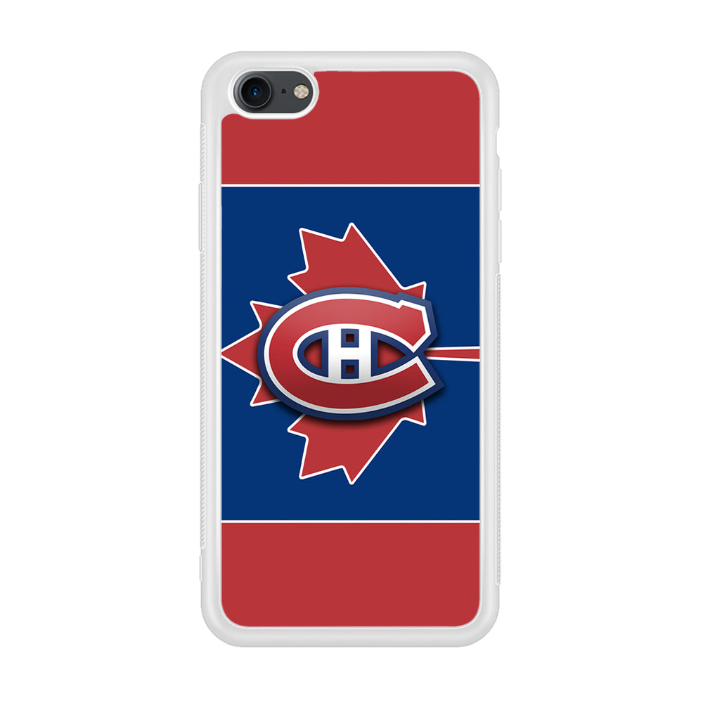 Hockey Montréal Canadiens NHL 002 iPhone 7 Case-Phone Case-Rubber White (2D Case)-Altracase