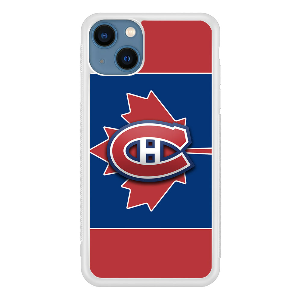 Hockey Montréal Canadiens NHL 002 iPhone 13 Mini Case-Phone Case-Rubber White (2D Case)-Altracase