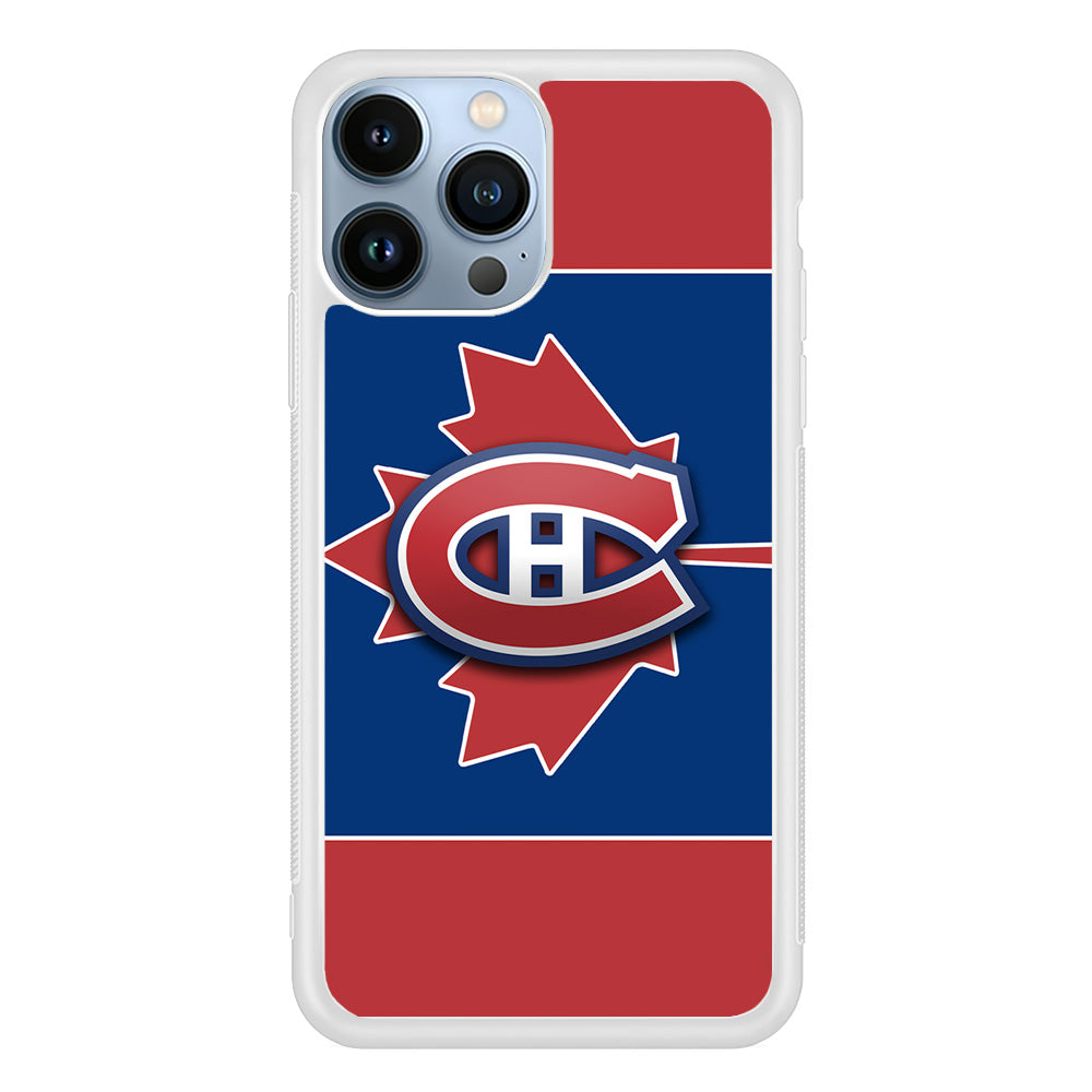 Hockey Montréal Canadiens NHL 002 iPhone 13 Pro Case-Phone Case-Rubber White (2D Case)-Altracase