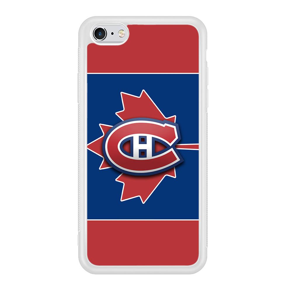 Hockey Montréal Canadiens NHL 002 iPhone 6 | 6s Case-Phone Case-Rubber White (2D Case)-Altracase