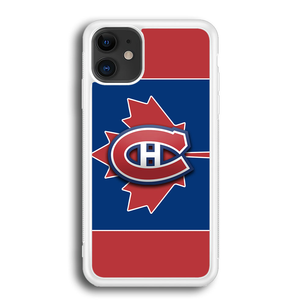 Hockey Montréal Canadiens NHL 002 iPhone 12 Mini Case-Phone Case-Rubber White (2D Case)-Altracase