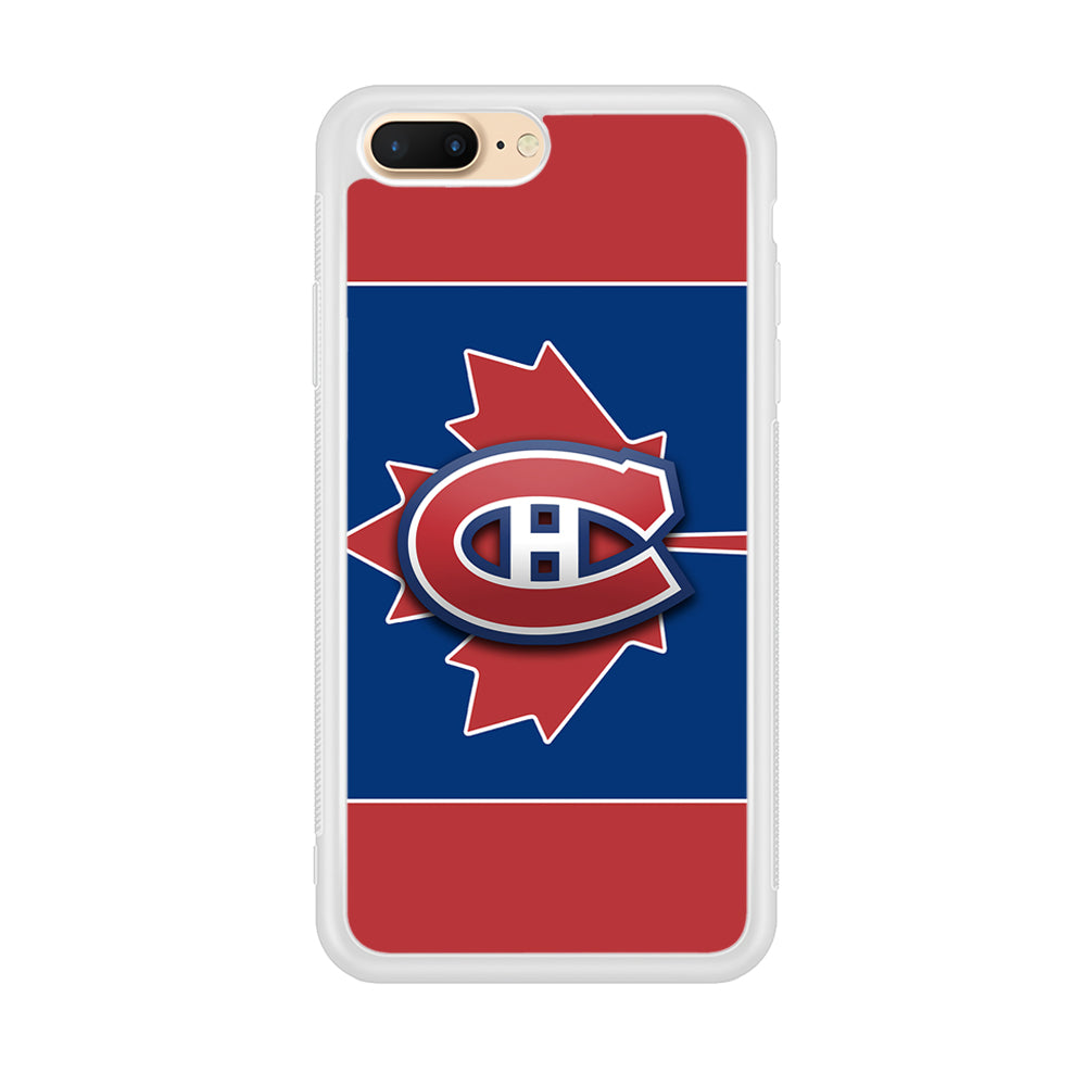 Hockey Montréal Canadiens NHL 002 iPhone 8 Plus Case-Phone Case-Rubber White (2D Case)-Altracase