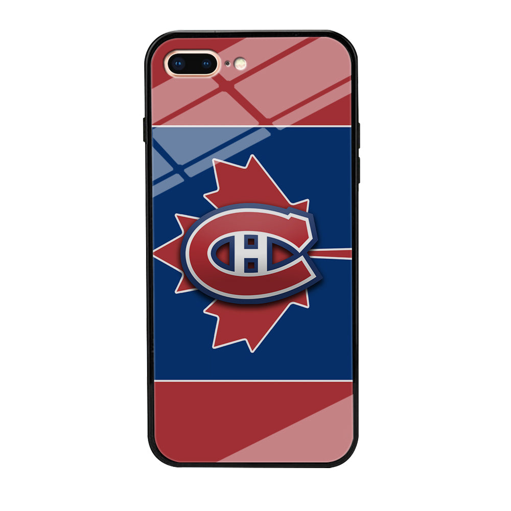 Hockey Montréal Canadiens NHL 002 iPhone 8 Plus Case-Phone Case-Tempered Glass Case-Altracase