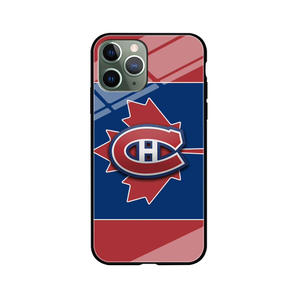 Hockey Montréal Canadiens NHL 002 iPhone 11 Pro Max Case-Phone Case-Tempered Glass Case-Altracase