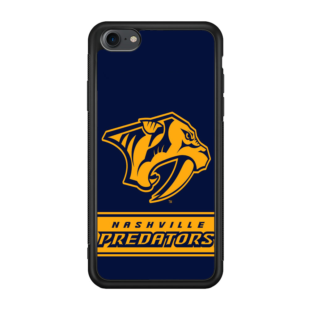 Hockey Nashville Predators NHL 001 iPhone 7 Case-Phone Case-Rubber Black (2D Case)-Altracase