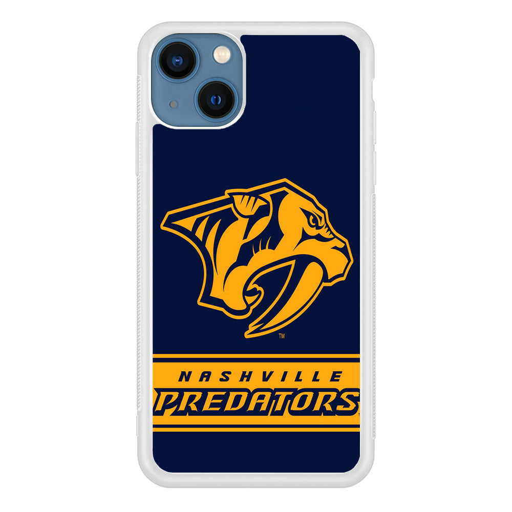 Hockey Nashville Predators NHL 001 iPhone 13 Mini Case-Phone Case-Rubber White (2D Case)-Altracase