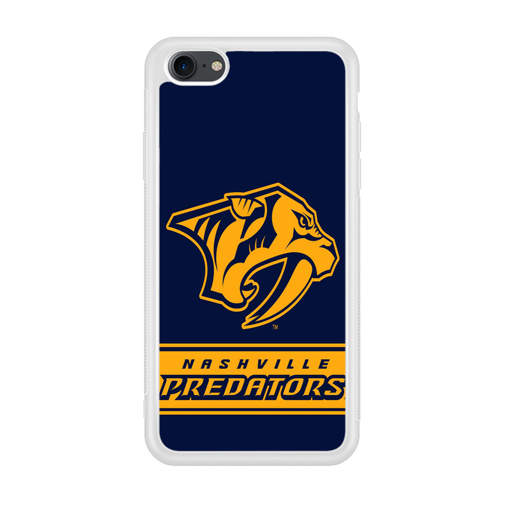 Hockey Nashville Predators NHL 001 iPhone 7 Case-Phone Case-Rubber White (2D Case)-Altracase