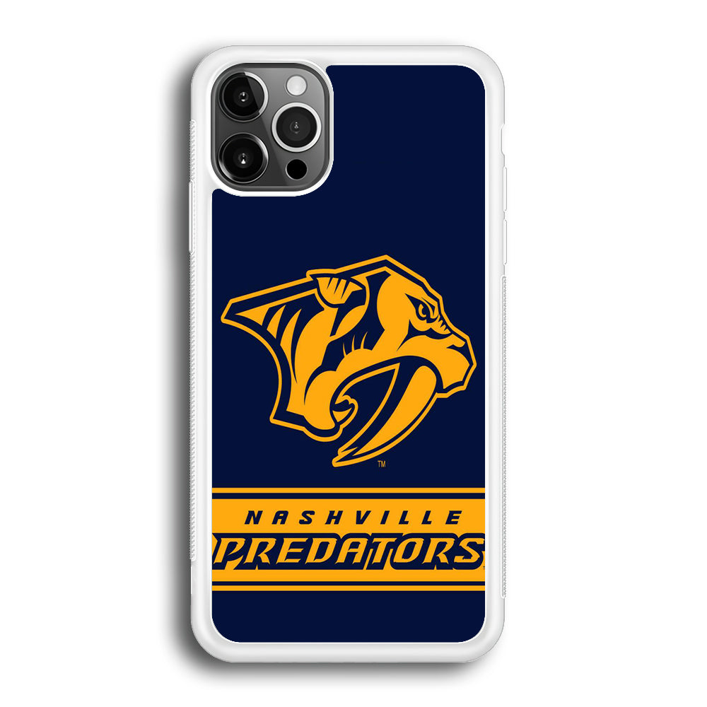 Hockey Nashville Predators NHL 001 iPhone 12 Pro Max Case-Phone Case-Rubber White (2D Case)-Altracase