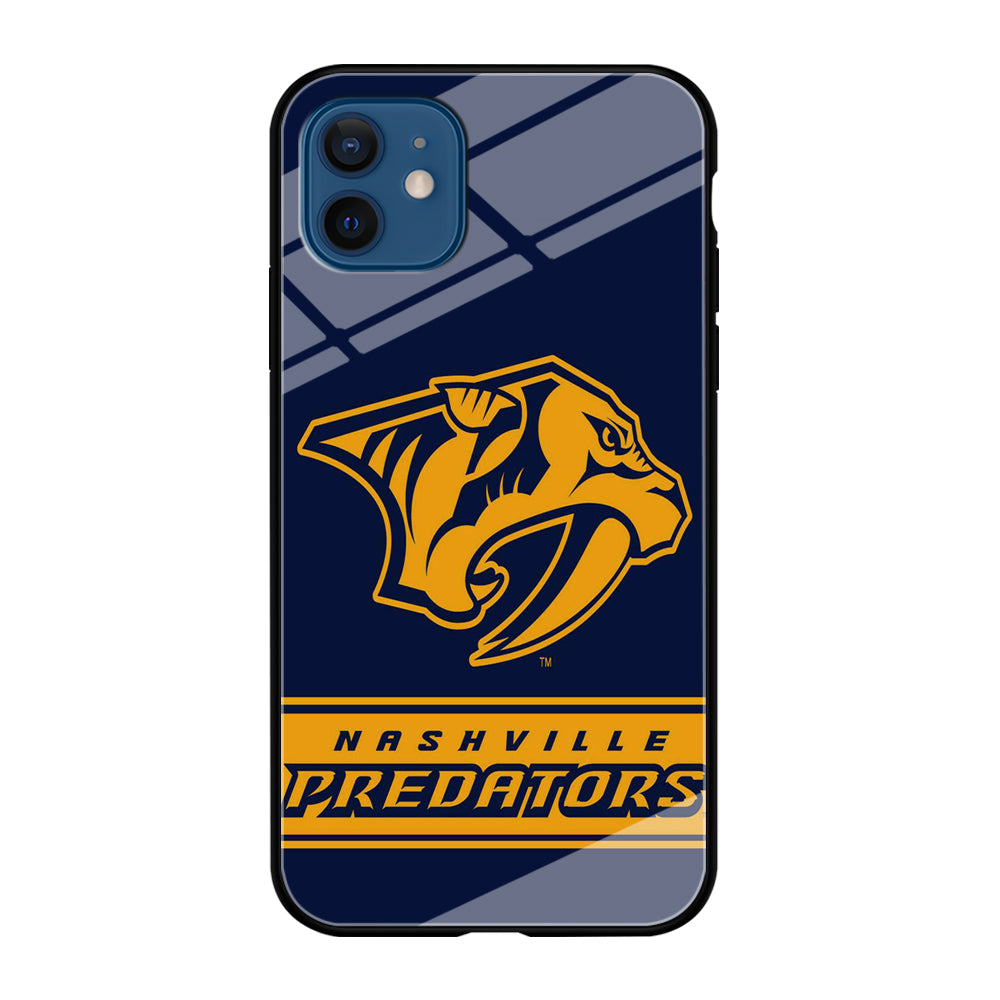 Hockey Nashville Predators NHL 001 iPhone 12 Case-Phone Case-Tempered Glass Case-Altracase