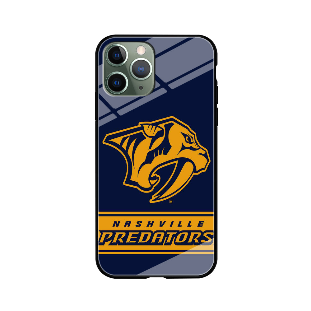 Hockey Nashville Predators NHL 001 iPhone 11 Pro Case-Phone Case-Tempered Glass Case-Altracase