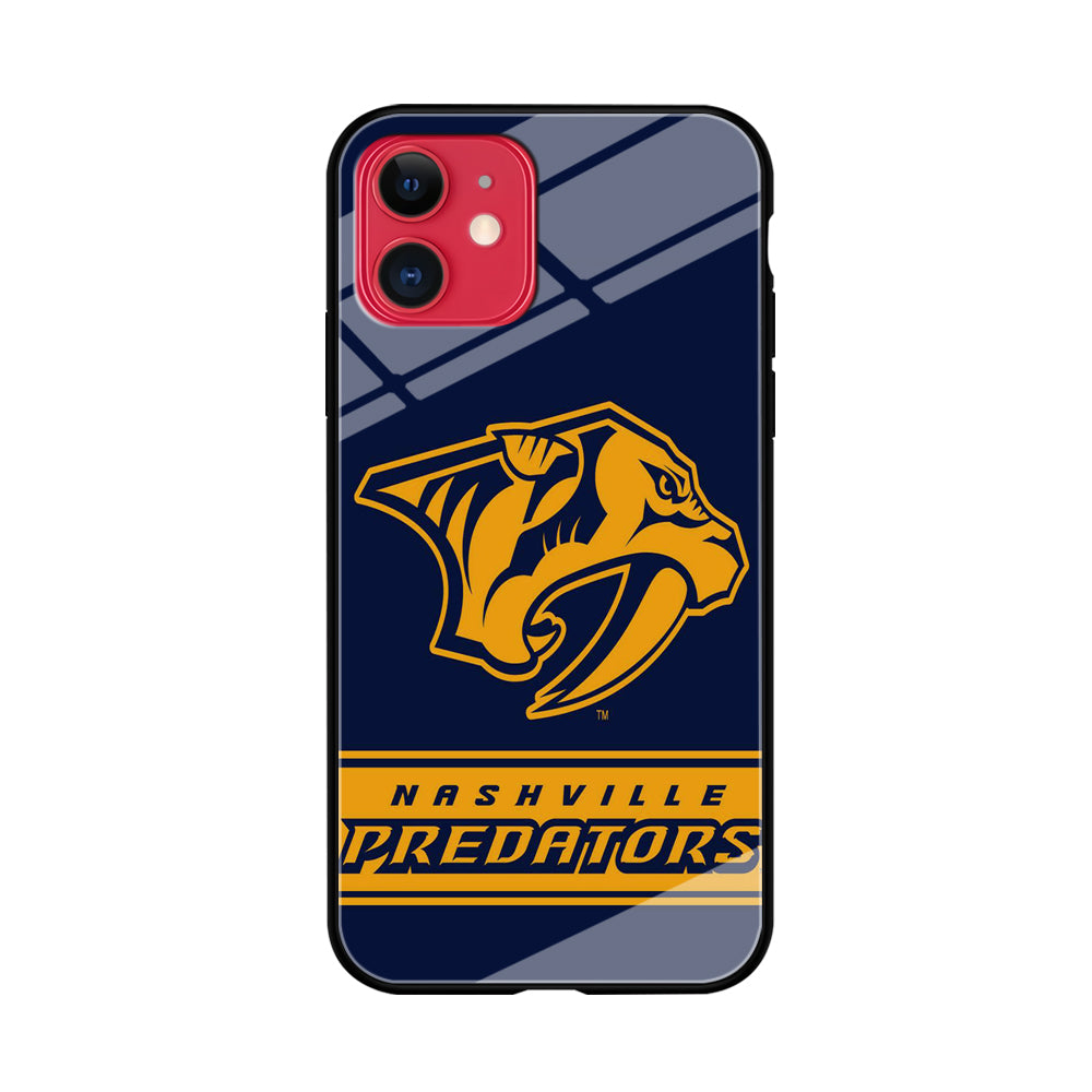 Hockey Nashville Predators NHL 001 iPhone 11 Case-Phone Case-Tempered Glass Case-Altracase