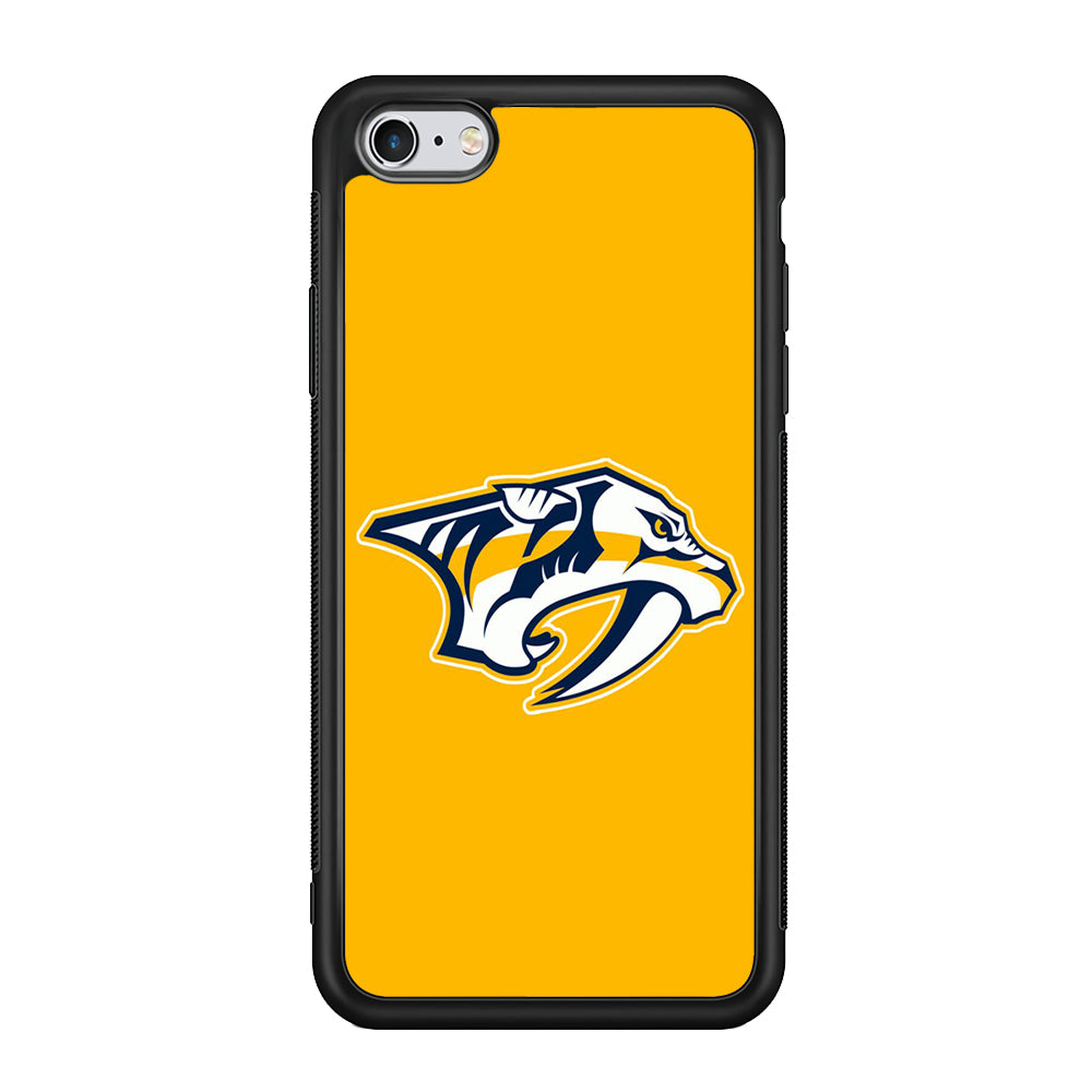 Hockey Nashville Predators NHL 002 iPhone 6 Plus | 6s Plus Case-Phone Case-Rubber Black (2D Case)-Altracase
