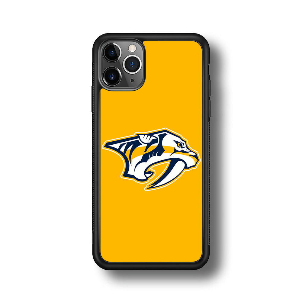 Hockey Nashville Predators NHL 002 iPhone 11 Pro Max Case-Phone Case-Rubber Black (2D Case)-Altracase