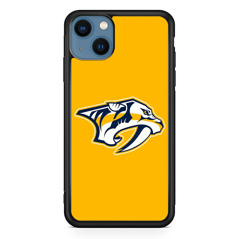 Hockey Nashville Predators NHL 002 iPhone 13 Mini Case-Phone Case-Rubber Black (2D Case)-Altracase