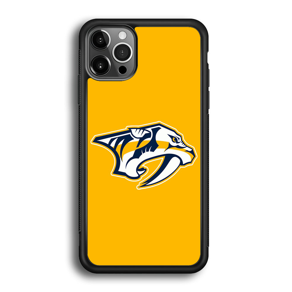 Hockey Nashville Predators NHL 002 iPhone 12 Pro Max Case-Phone Case-Rubber Black (2D Case)-Altracase