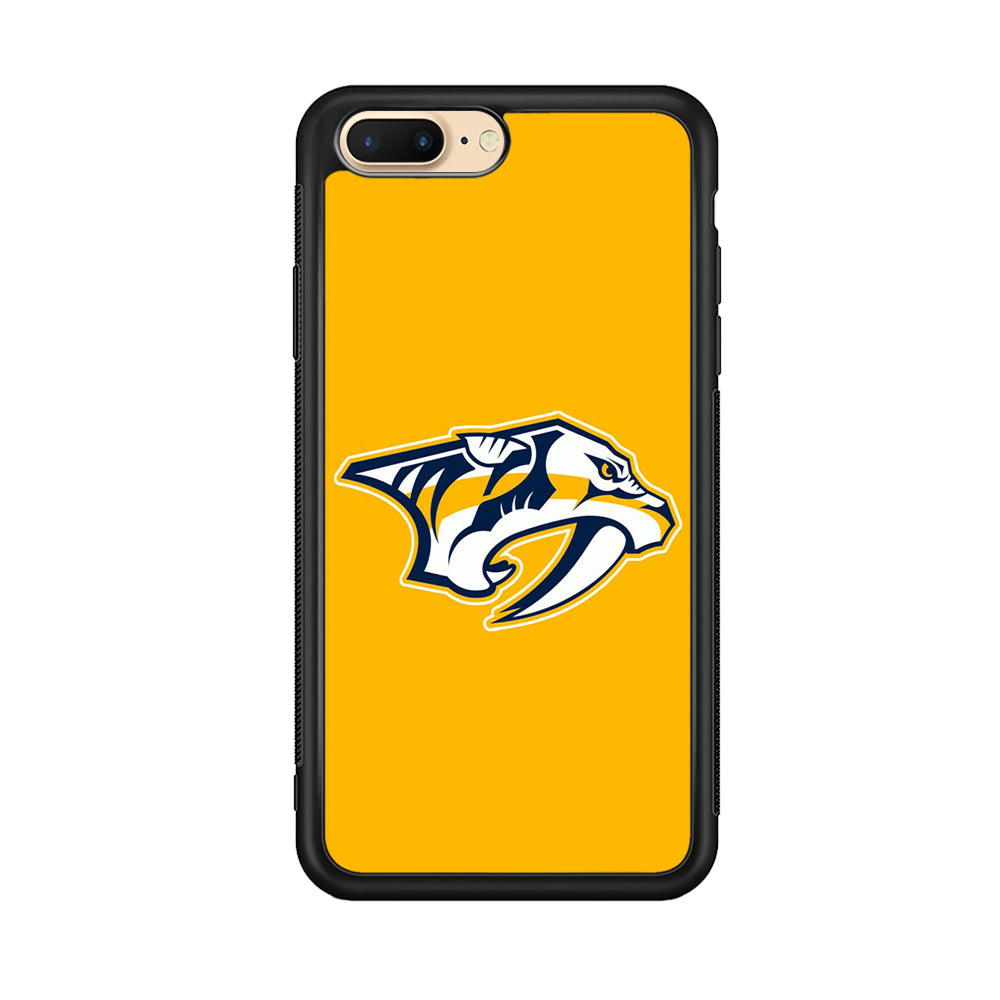 Hockey Nashville Predators NHL 002 iPhone 8 Plus Case-Phone Case-Rubber Black (2D Case)-Altracase